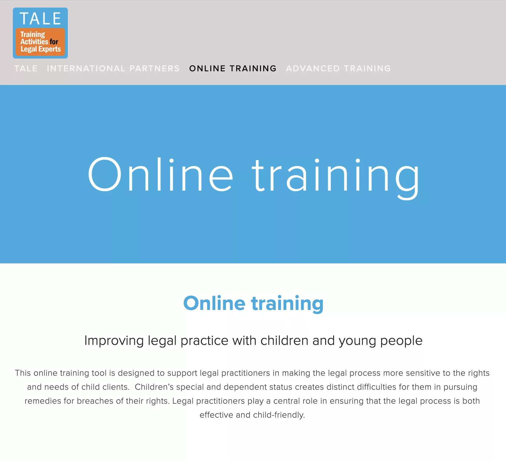 Improving Legal Practice with Children and Young People